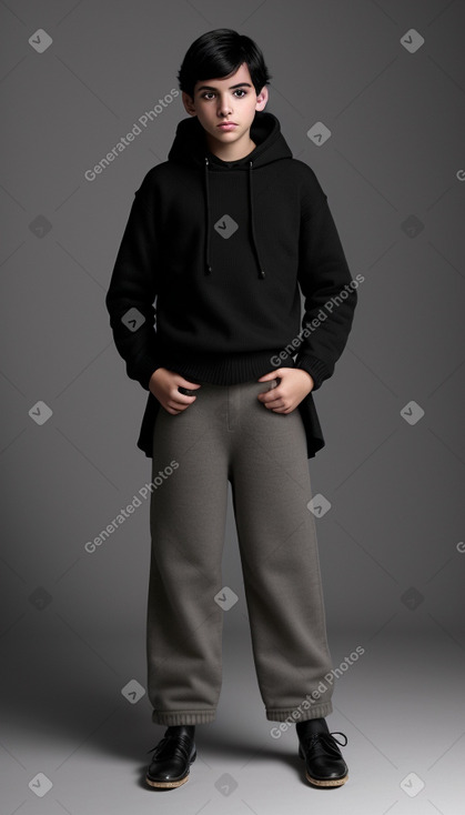 Argentine teenager boy with  black hair