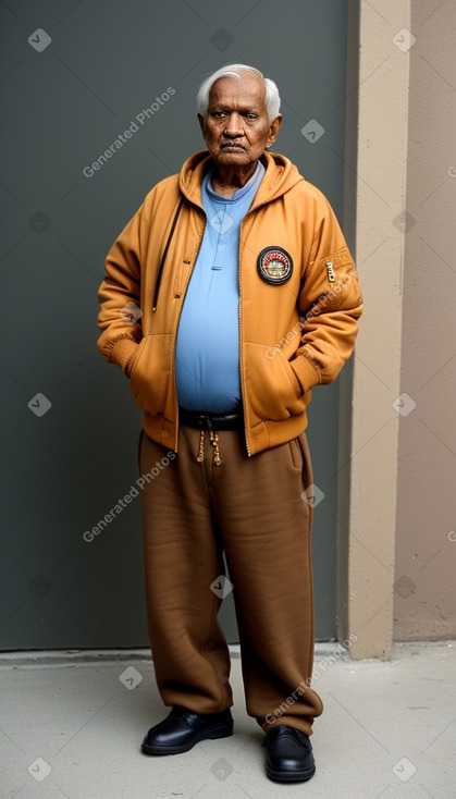 Bangladeshi elderly male with  brown hair