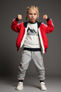 Paraguayan child boy with  blonde hair