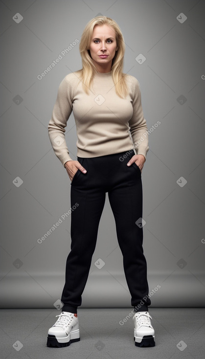 Lithuanian 45 years female with  blonde hair