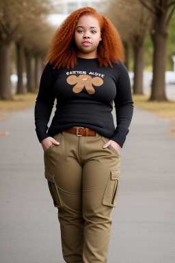 African american young adult female with  ginger hair