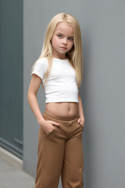 Austrian child girl with  blonde hair