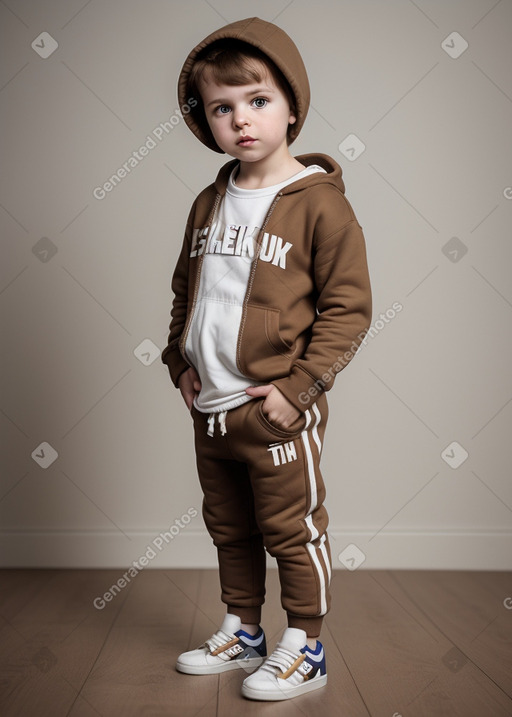 Slovak infant boy with  brown hair