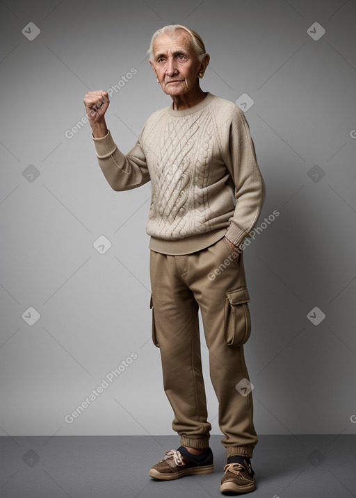 Omani elderly male with  blonde hair