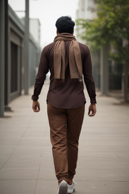 Bangladeshi adult male with  brown hair