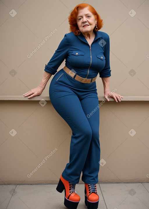 Mexican elderly female with  ginger hair