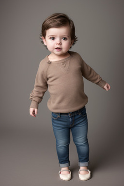 New zealand infant boy with  brown hair