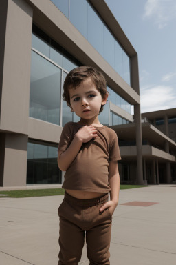 Chilean infant boy with  brown hair