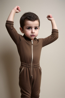 Syrian infant boy with  brown hair