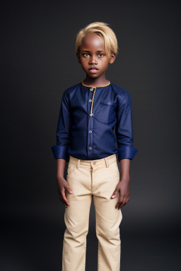 Ugandan child male with  blonde hair