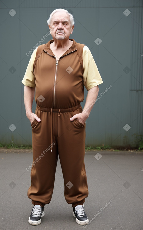 German elderly male with  brown hair