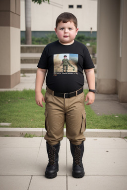 Romanian child boy with  brown hair