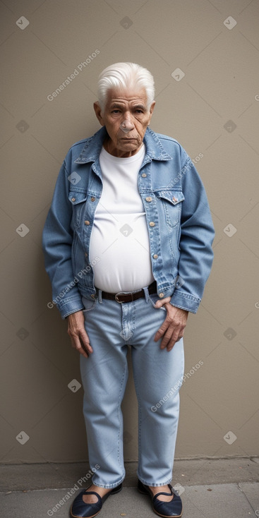 Peruvian elderly male with  white hair