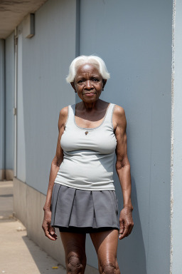 Tanzanian elderly female with  white hair