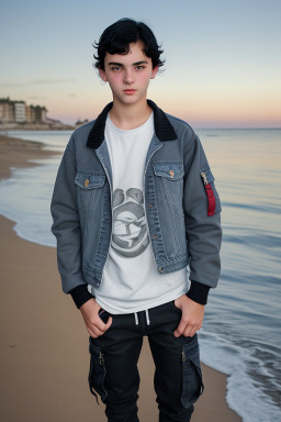 Croatian teenager boy with  black hair