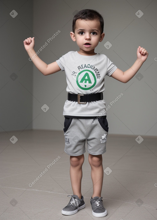 Algerian infant boy with  gray hair