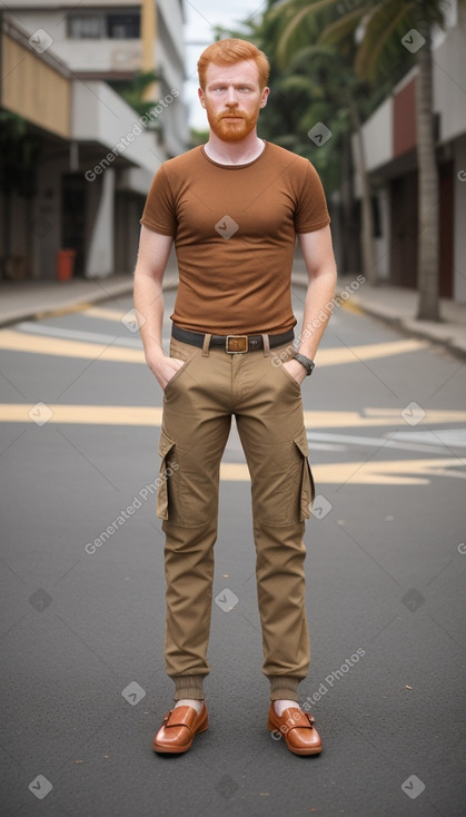 Venezuelan adult male with  ginger hair