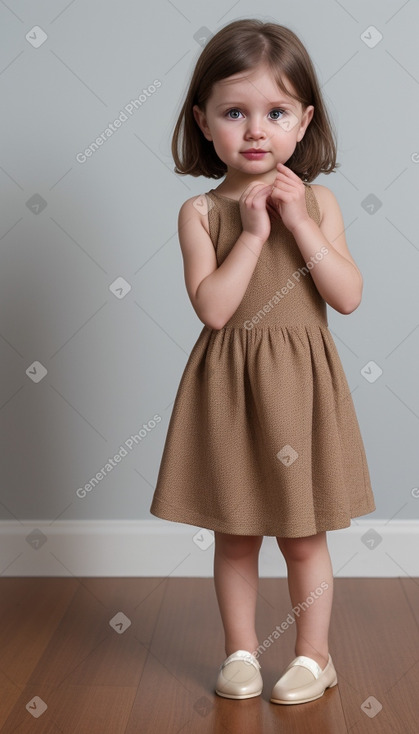 Australian infant girl with  brown hair