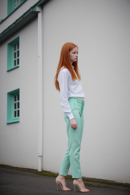 Icelandic teenager girl with  ginger hair