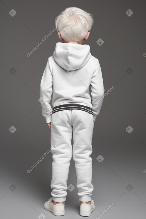 Swiss infant boy with  white hair