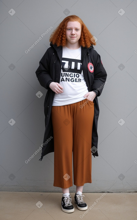 Tunisian young adult non-binary with  ginger hair