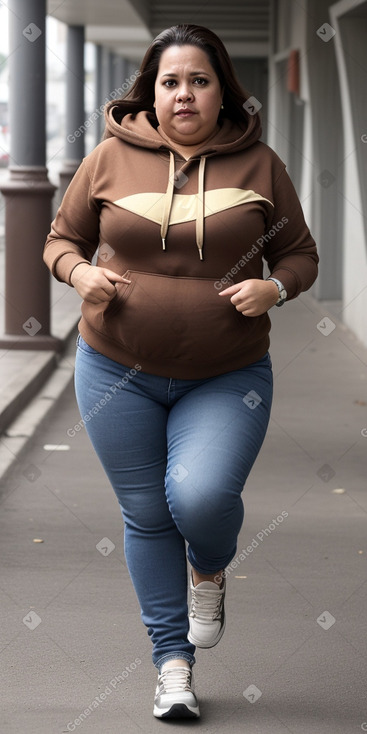 Venezuelan middle-aged female with  brown hair