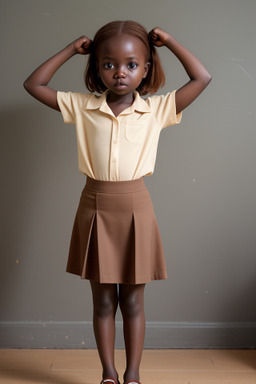 Ugandan infant girl with  ginger hair