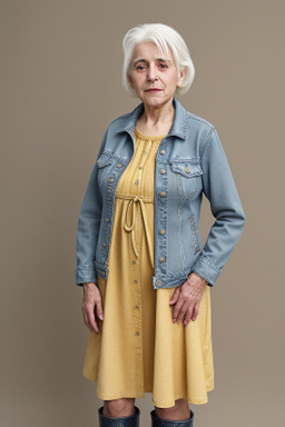 Georgian elderly female with  white hair