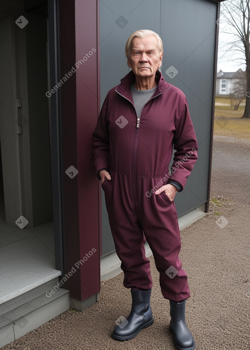 Finnish elderly male with  blonde hair