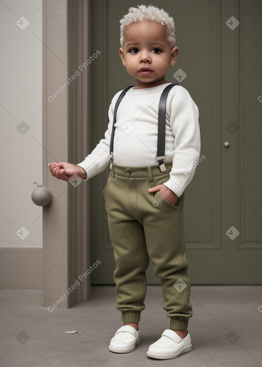 Dominican infant boy with  white hair