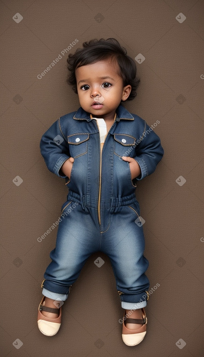 Infant boy with  brown hair