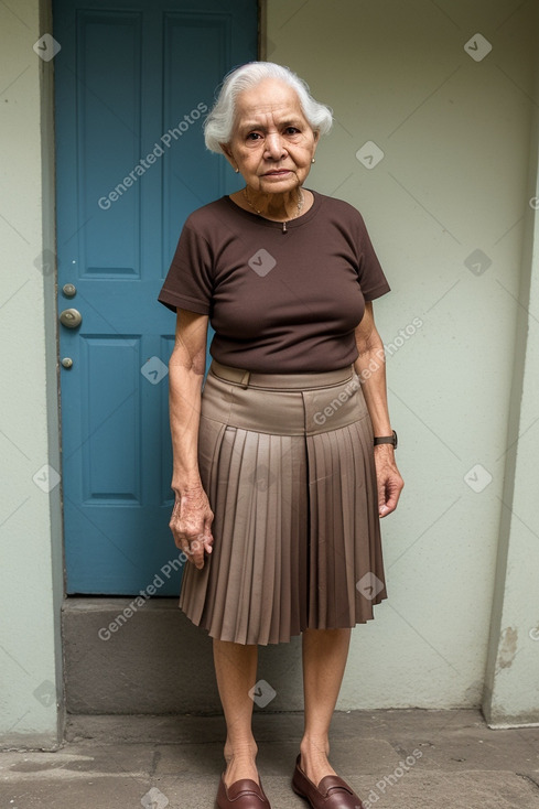 Nicaraguan elderly female with  brown hair