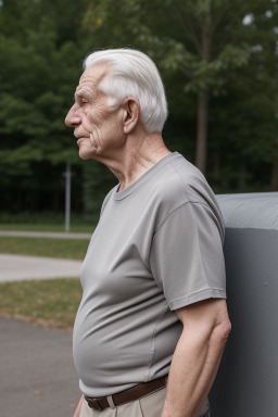 Lithuanian elderly male with  gray hair