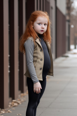 Belarusian infant girl with  ginger hair