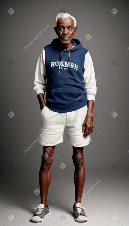 Sudanese elderly male with  white hair