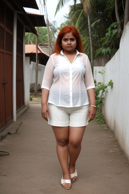 Sri lankan 45 years female with  ginger hair