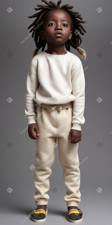 Senegalese infant boy with  white hair