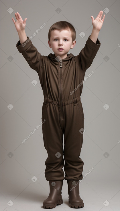 Belarusian child boy with  brown hair