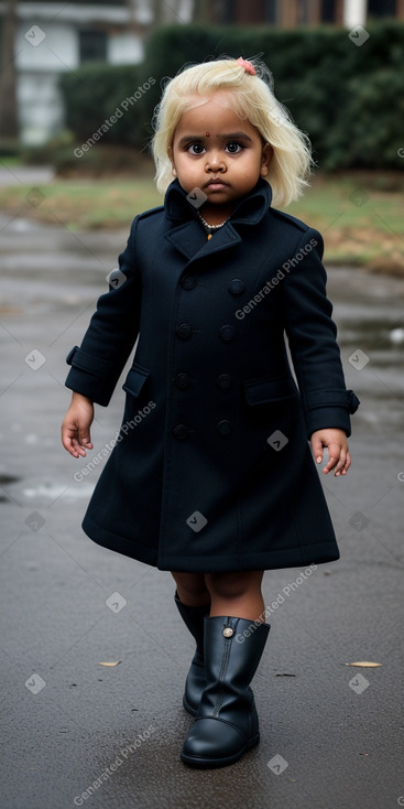 Sri lankan infant girl with  blonde hair