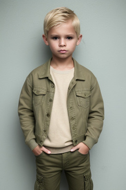 Cuban child boy with  blonde hair