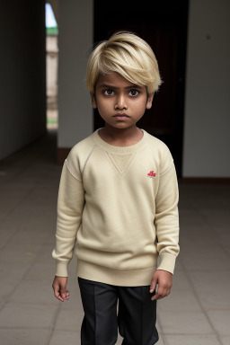 Bangladeshi child boy with  blonde hair