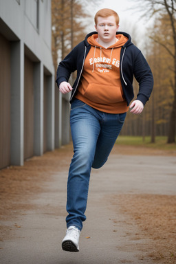 Estonian teenager boy with  ginger hair