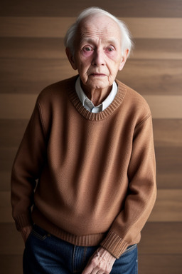 Elderly non-binary with  brown hair