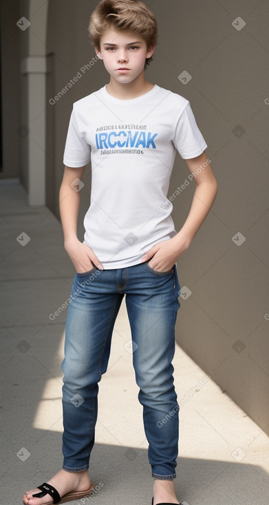 Caucasian teenager boy 