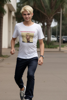 Paraguayan adult male with  blonde hair