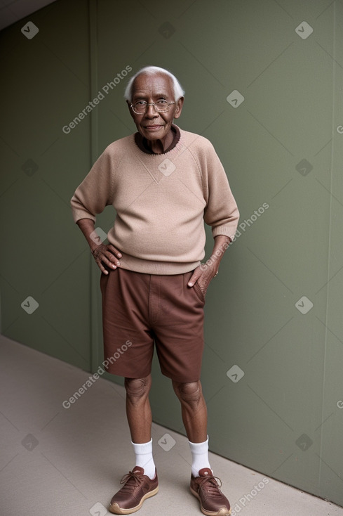 Elderly male with  brown hair