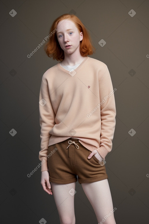 Adult non-binary with  ginger hair