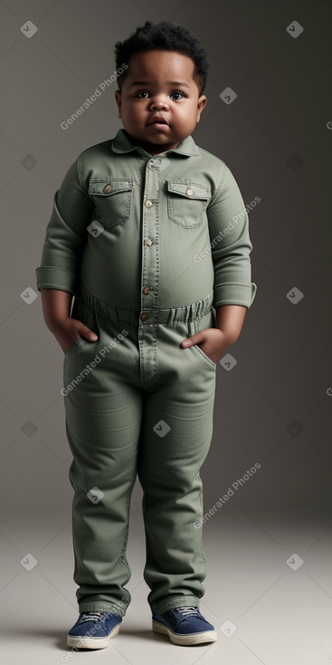 African american infant boy with  gray hair