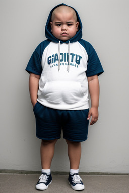 Guatemalan child boy with  white hair