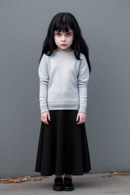 Russian child female with  black hair